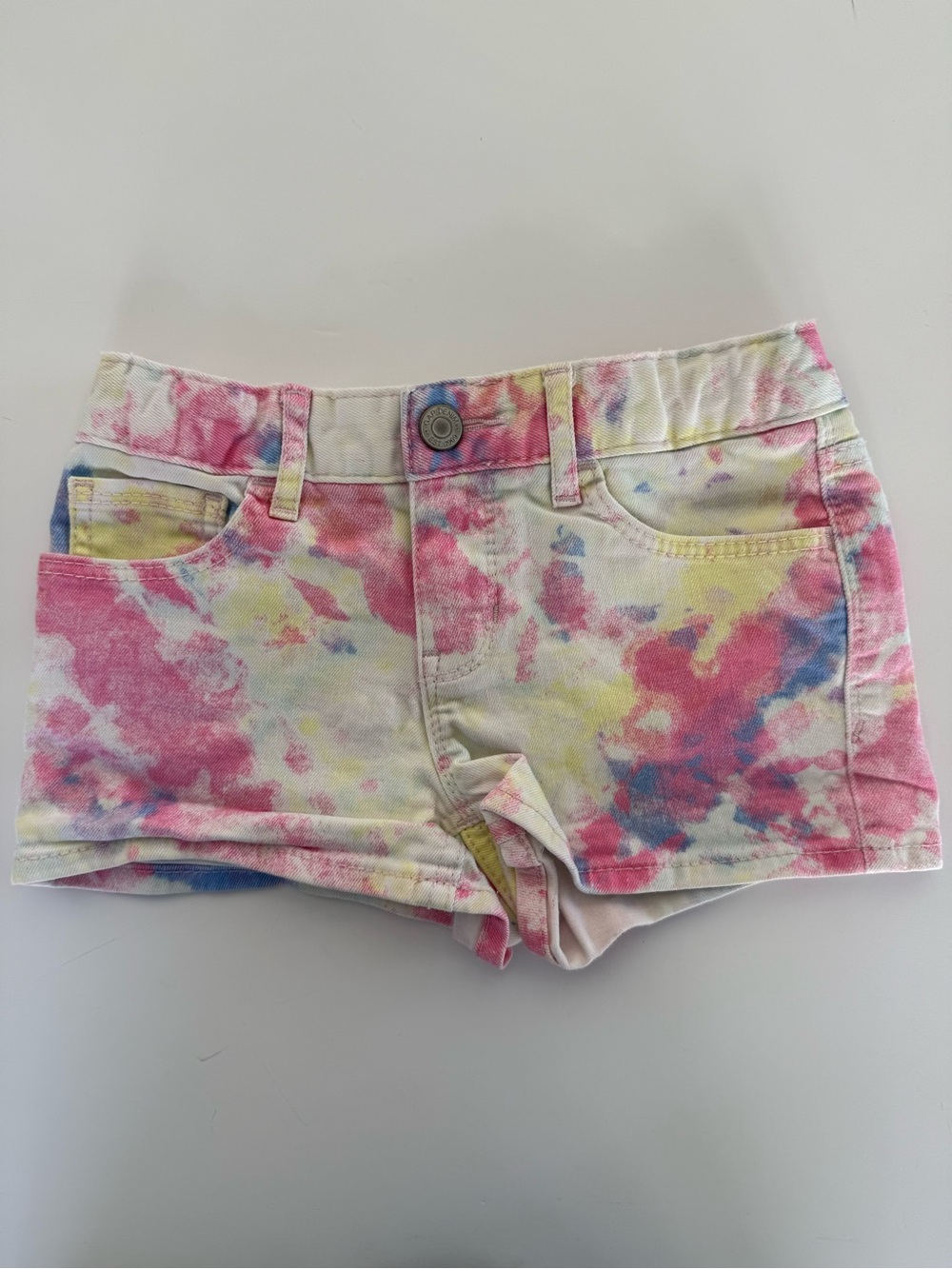 GAP Kids Tie-Dye Shortie Shorts Summer‎ Beach Bright Retro Size 8